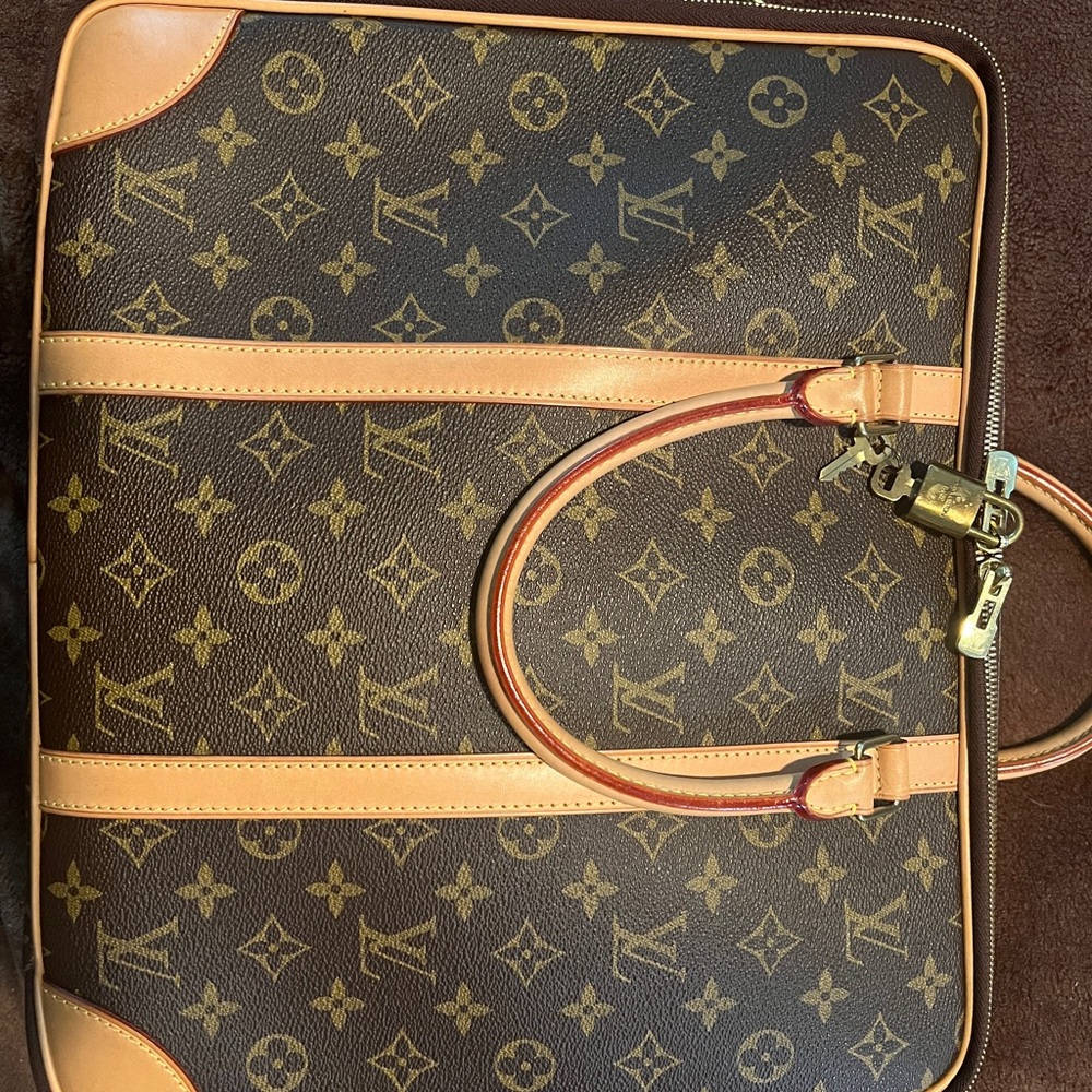 Louis Vuitton Tan and Brown Monogram Briefcase - Picture 2 of 7
